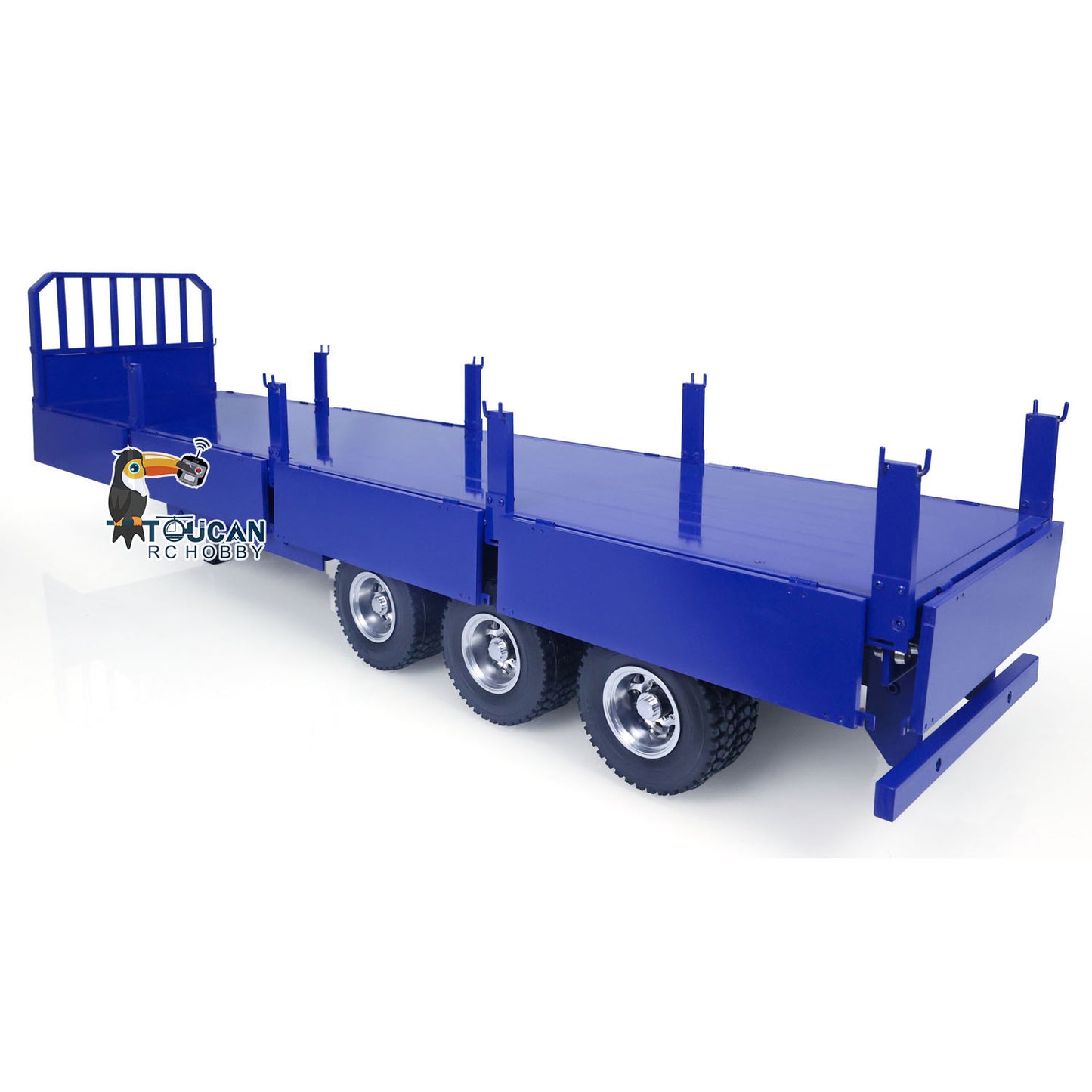 1/14 3-Axle Trailer Metal Low-bed Trailer