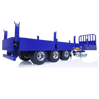 1/14 3-Axle Trailer Metal Low-bed Trailer