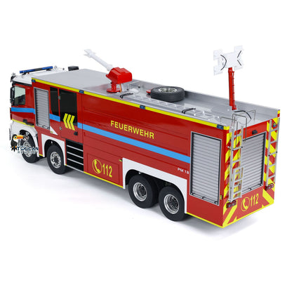 8x4 RC-Feuerwehrauto-Chassis aus Metall im Maßstab 1/14