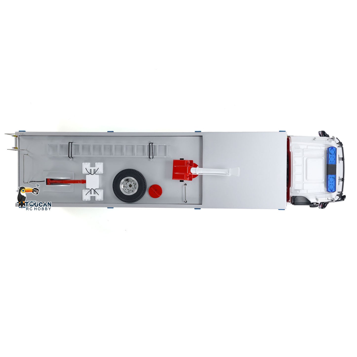 8x4 1/14 Scale Metal RC Fire Fighting Truck Chassis