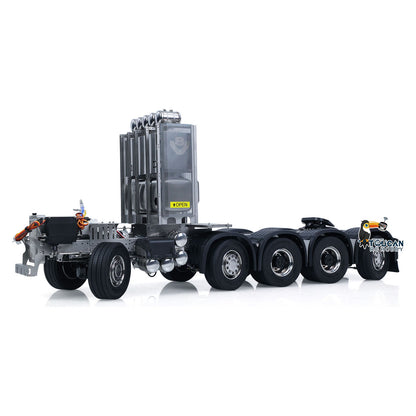 10x10 Metal Chassis for 1/14 RC Tractor Truck R620 770S Remote Control Lorry Car Differential Lock Rear Axle Steering