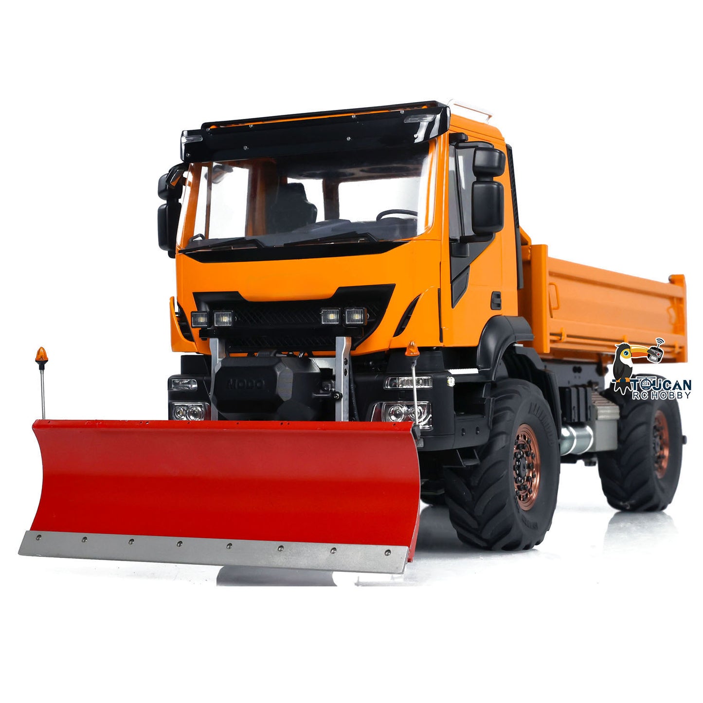 1:14 Hydraulic RC Dump Truck 4x4 Radio Control Tipper With Snow Blade