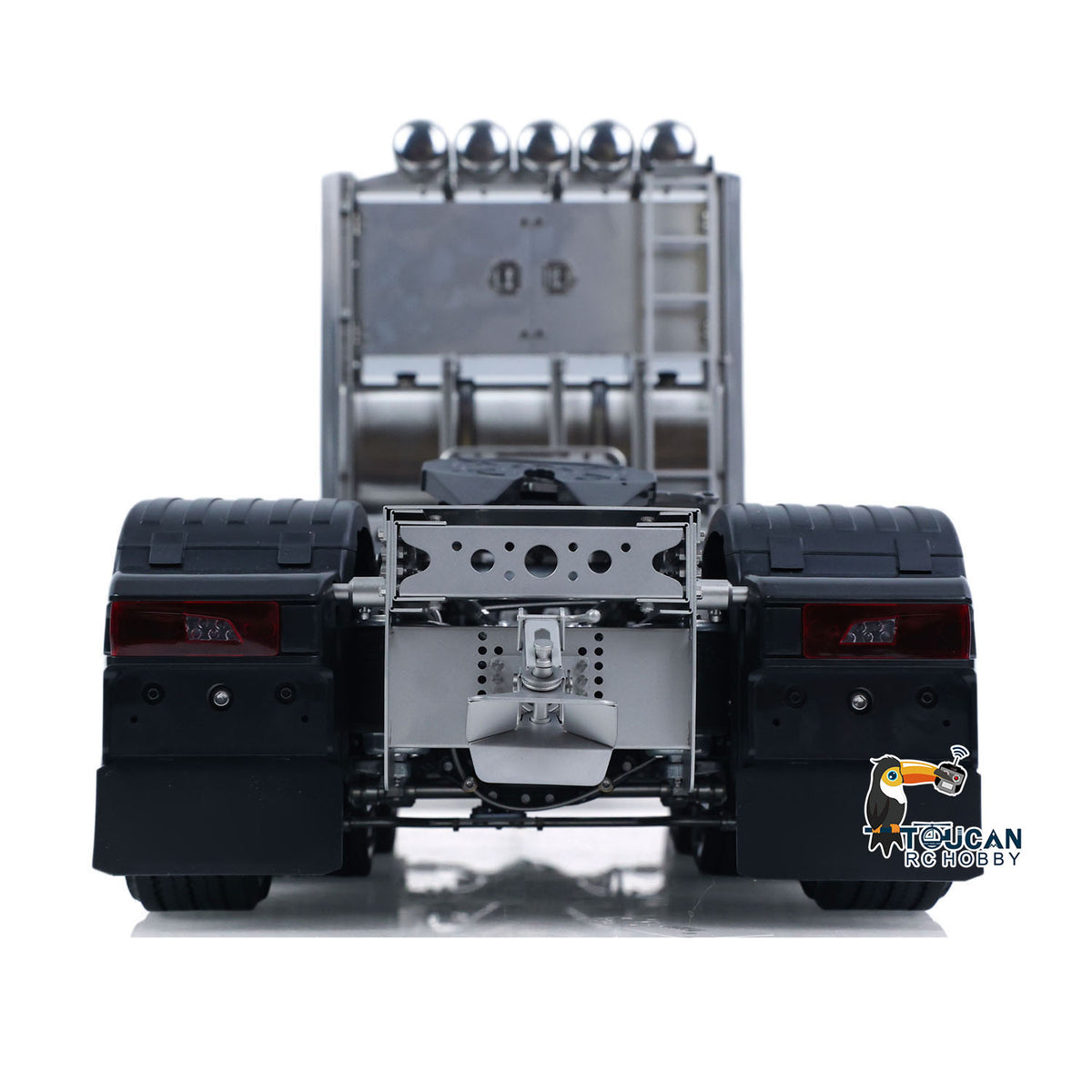 10x10 Metal Chassis for 1/14 RC Tractor Truck R620 770S Remote Control Lorry Car Differential Lock Rear Axle Steering