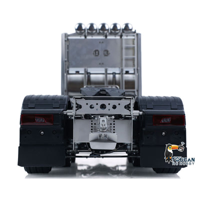 10x10 Metal Chassis for 1/14 RC Tractor Truck R620 770S Remote Control Lorry Car Differential Lock Rear Axle Steering