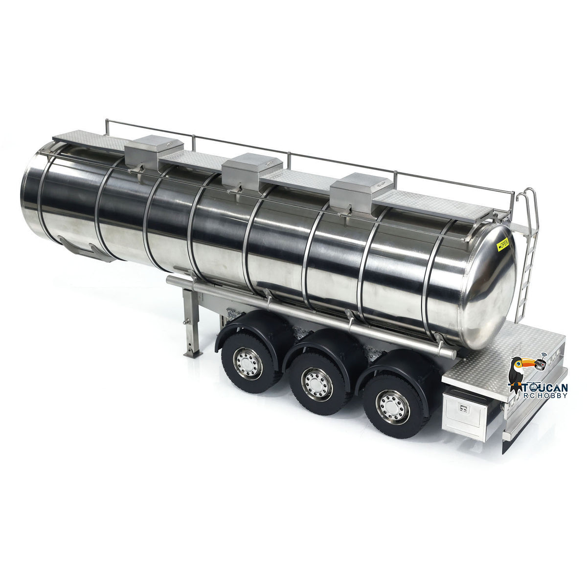 1/14 Scale Metal 6*6 Semi-trailer Fuel Tank for RC Tractor Truck Transport Vehicle Model