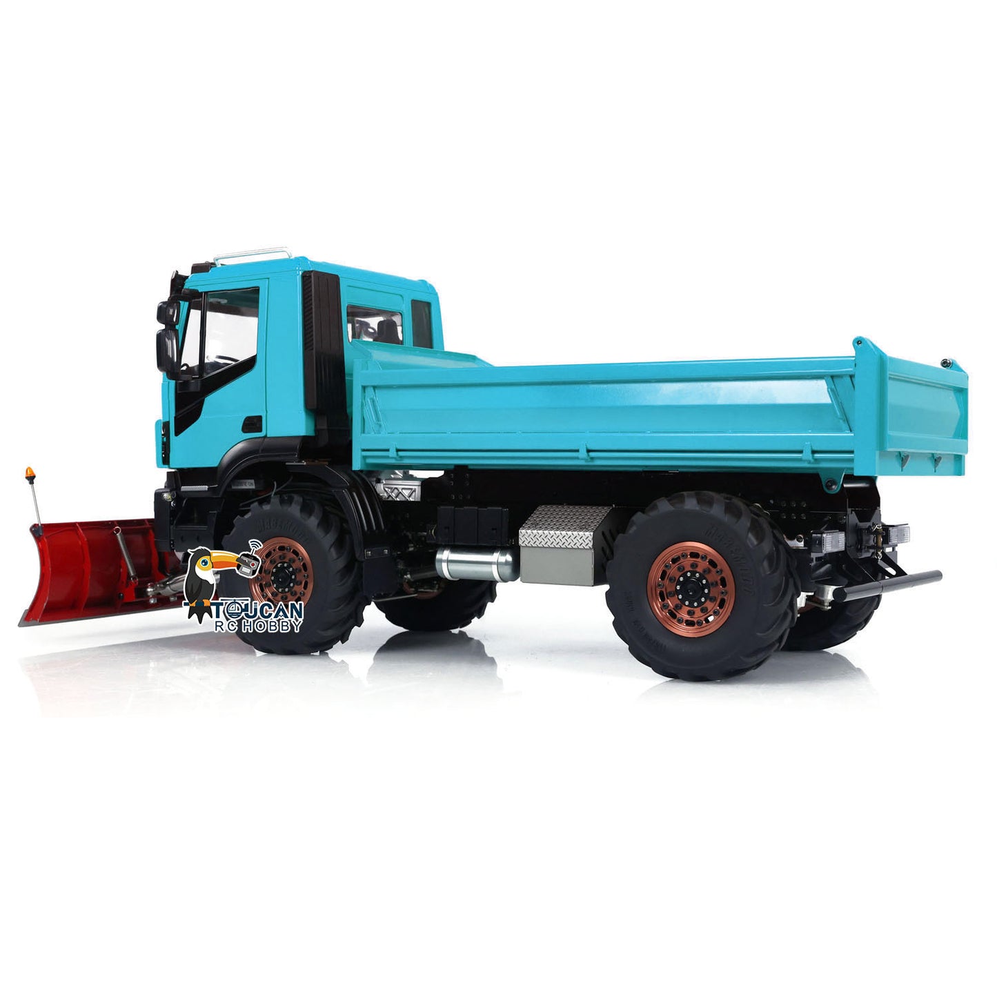 1:14 Hydraulic RC Dump Truck 4x4 Radio Control Tipper With Snow Blade