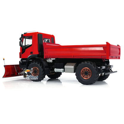 1:14 Hydraulic RC Dump Truck 4x4 Radio Control Tipper With Snow Blade