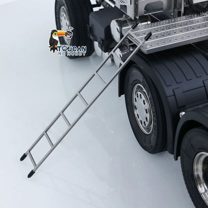 10x10 Metal Chassis for 1/14 RC Tractor Truck R620 770S Remote Control Lorry Car Differential Lock Rear Axle Steering