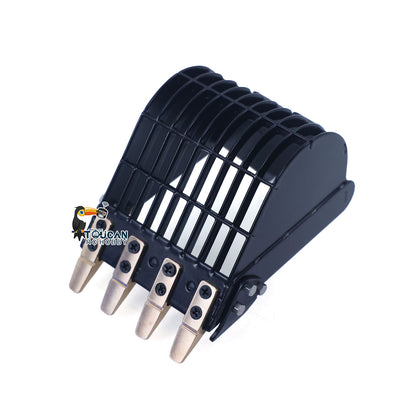 Metal Manual Quick Release Coupler Log Grapple Clamp Sieve Bucket Ripper for LESU Aoue PC30 B0003 1/14 RC Hydraulic Excavator Remote Control Mini Digger DIY Model