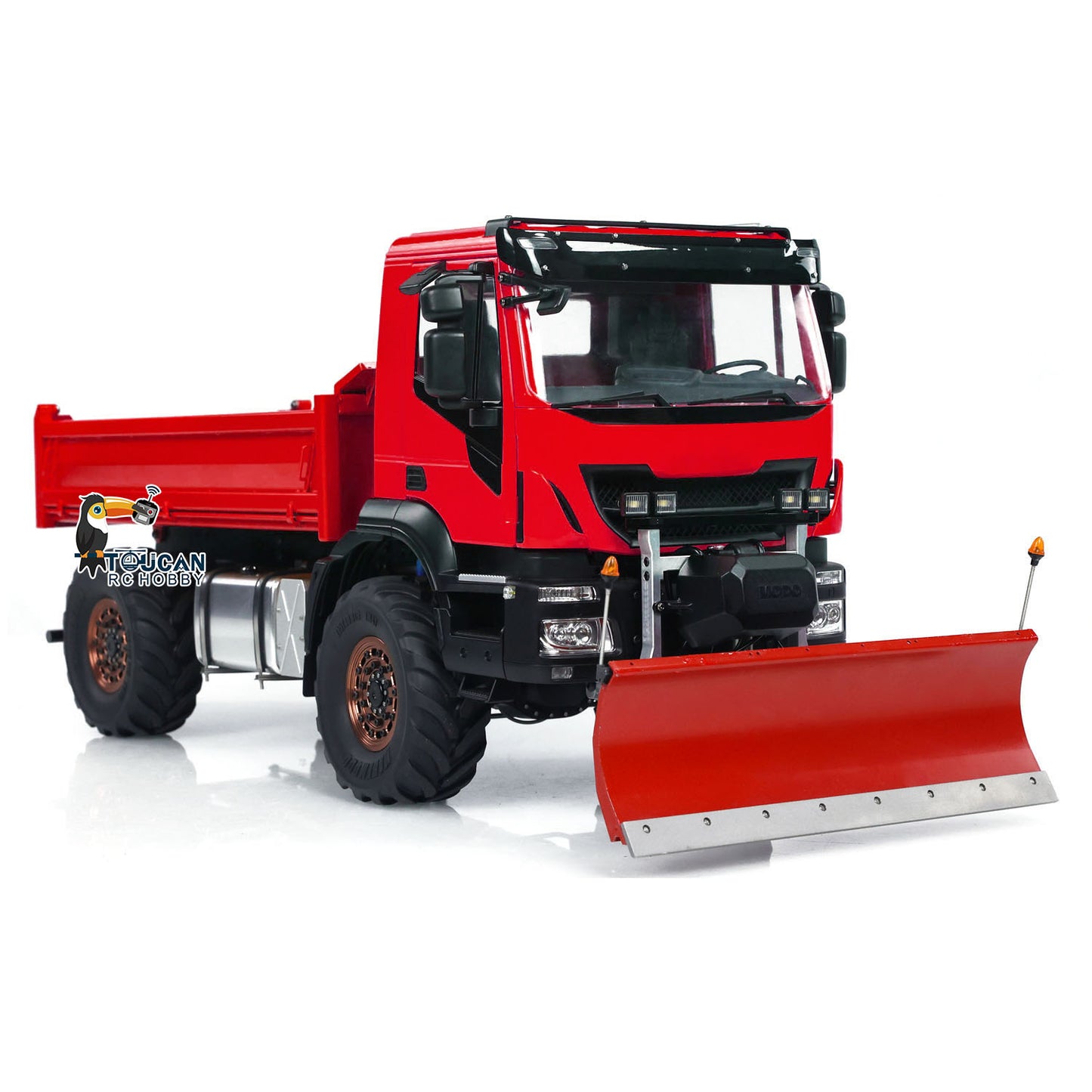 1:14 Hydraulic RC Dump Truck 4x4 Radio Control Tipper With Snow Blade