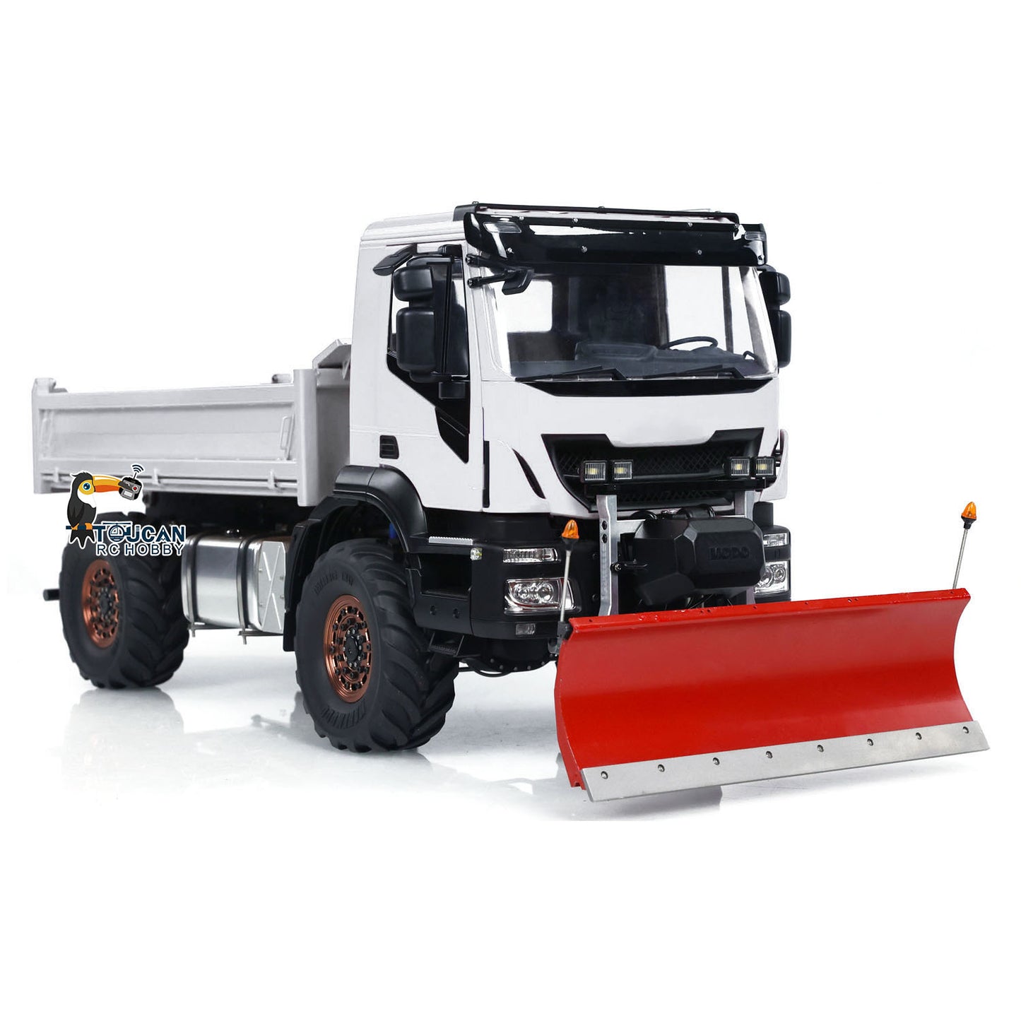 1:14 Hydraulic RC Dump Truck 4x4 Radio Control Tipper With Snow Blade