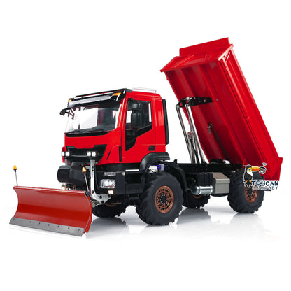 1:14 Hydraulic RC Dump Truck 4x4 Radio Control Tipper With Snow Blade