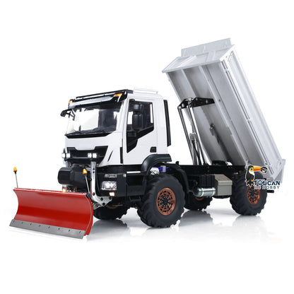 1:14 Hydraulic RC Dump Truck 4x4 Radio Control Tipper With Snow Blade