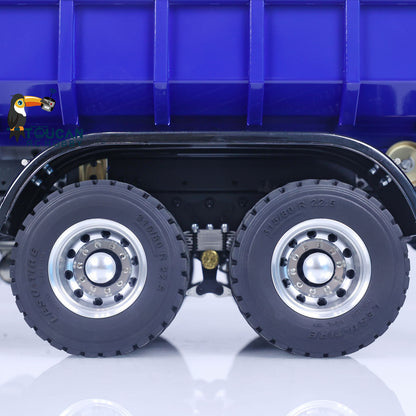 IN STOCK LESU 1/14 8x8 RC Metal Hydraulic Truck Dumper Tipper With Crane Z0017