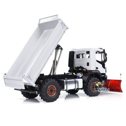 1:14 Hydraulic RC Dump Truck 4x4 Radio Control Tipper With Snow Blade