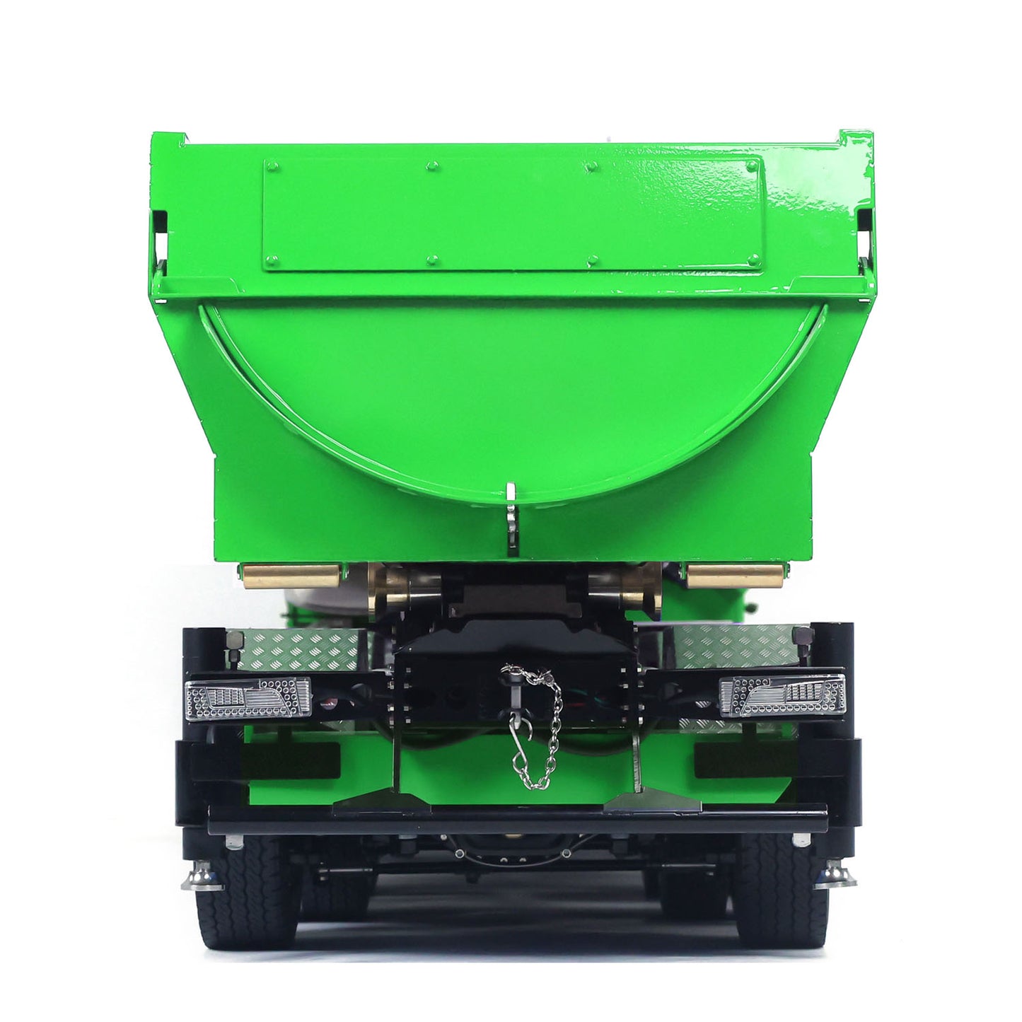 1/14 Remote Control Hydraulic Crane Dumper 10*10 RC Roll On Off Tipper 770S 3Speed U-Shaped Rear Axle Steering Differential Locks Metal Valves