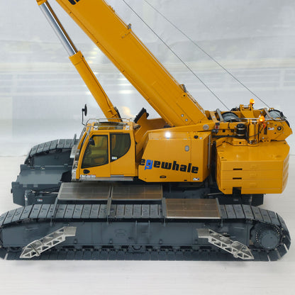 Pre-Order Eyewhale 1/14 Metal Remote Control Hydraulic Telescopic Crawler Crane Truck RC Hoist Model Brushless ESC Frsky Radio 5D Joystick
