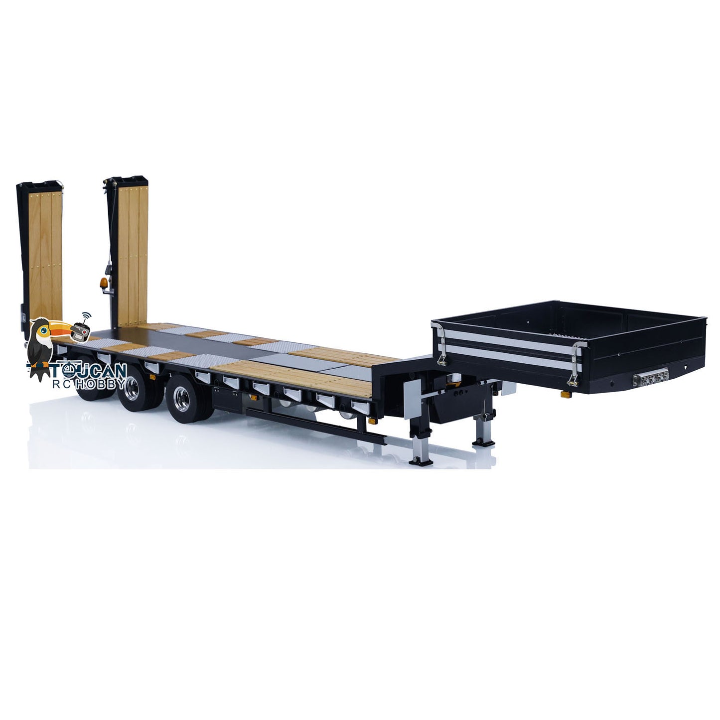 1/14 Metal LESU RC Trailer with Hydraulic System Electronic Lifting Legs