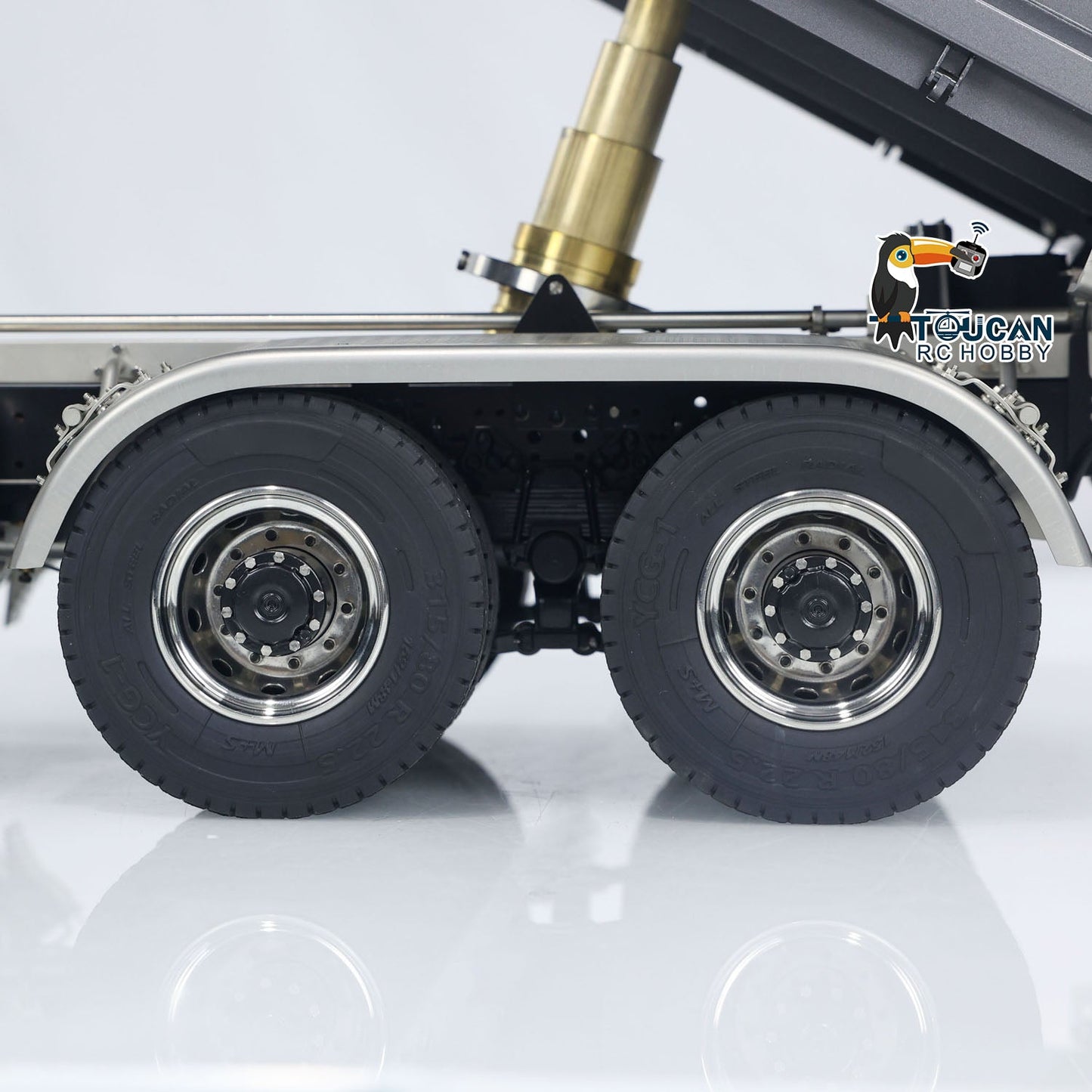 1/14 6x6 Hydraulic RC Dump Truck Metal Tipper Car FlySky I6S