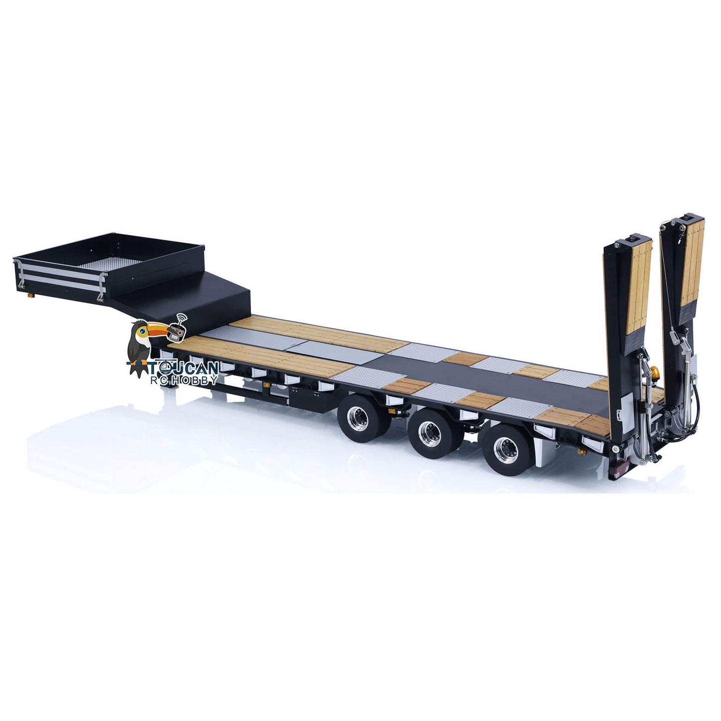 1/14 Metal LESU RC Trailer with Hydraulic System Electronic Lifting Legs