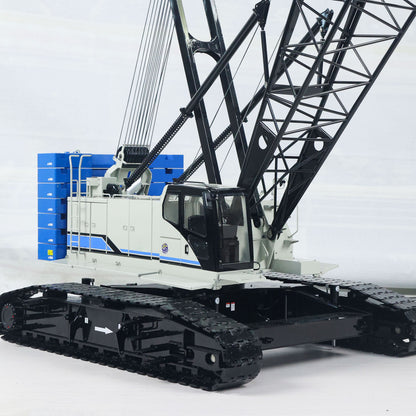 Metal 1/14 RC Hydraulic Crawler Crane C1200 Remote Control Construction Vehicle Ready to Run Flysky PL18 LITE Radio Brushless Motor Battery