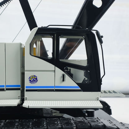 Metal 1/14 RC Hydraulic Crawler Crane C1200 Remote Control Construction Vehicle Ready to Run Flysky PL18 LITE Radio Brushless Motor Battery