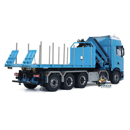 770S 1/14 RC Flatbed Timber 10x10 Metal Hydraulic Crane Radio Control Dump Truck