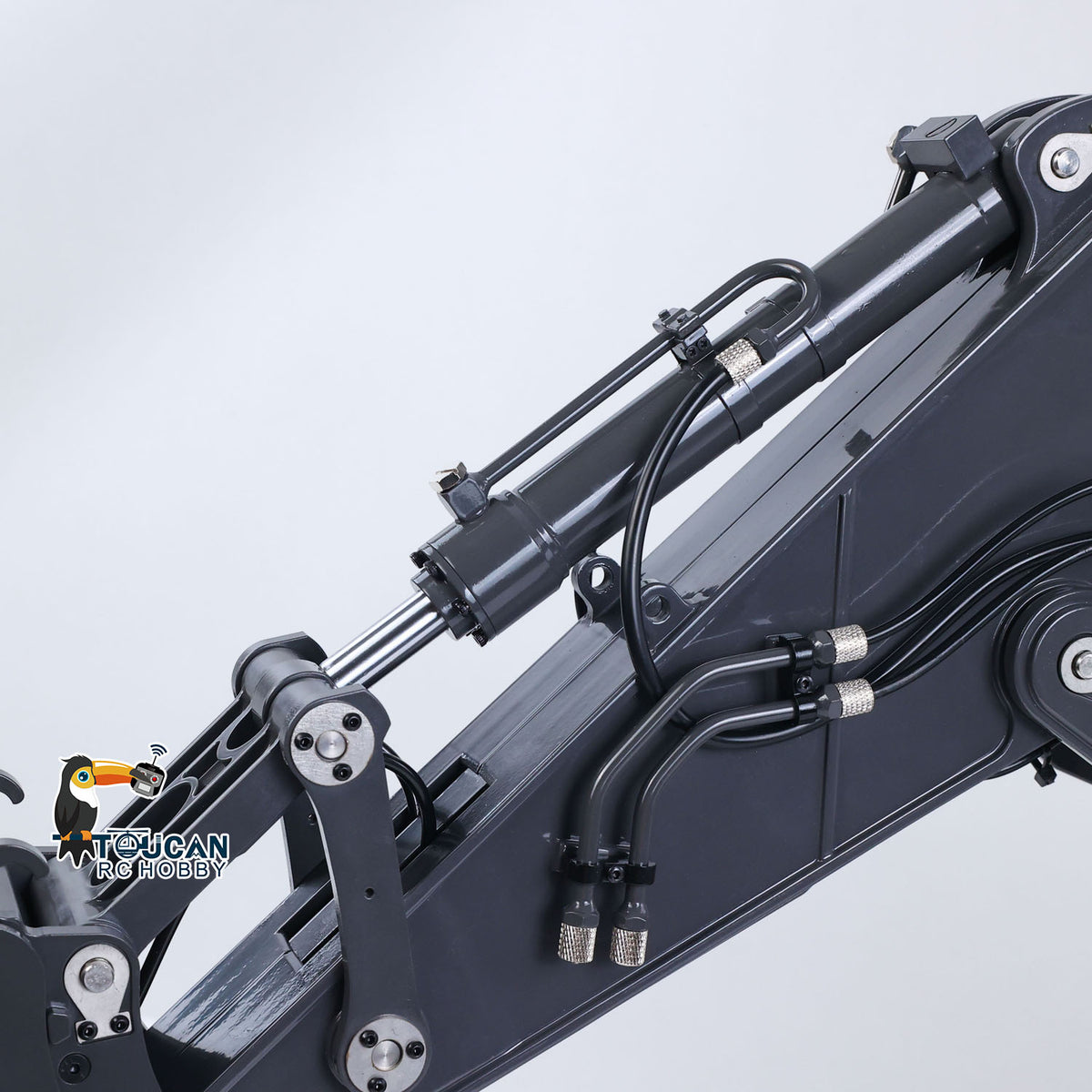 1/14 Metal RC Hydraulic Excavator EC950 Dual Pump Digger Model 8CH Valve Hydraulic Lifting Counterweight Ripper Light Sound