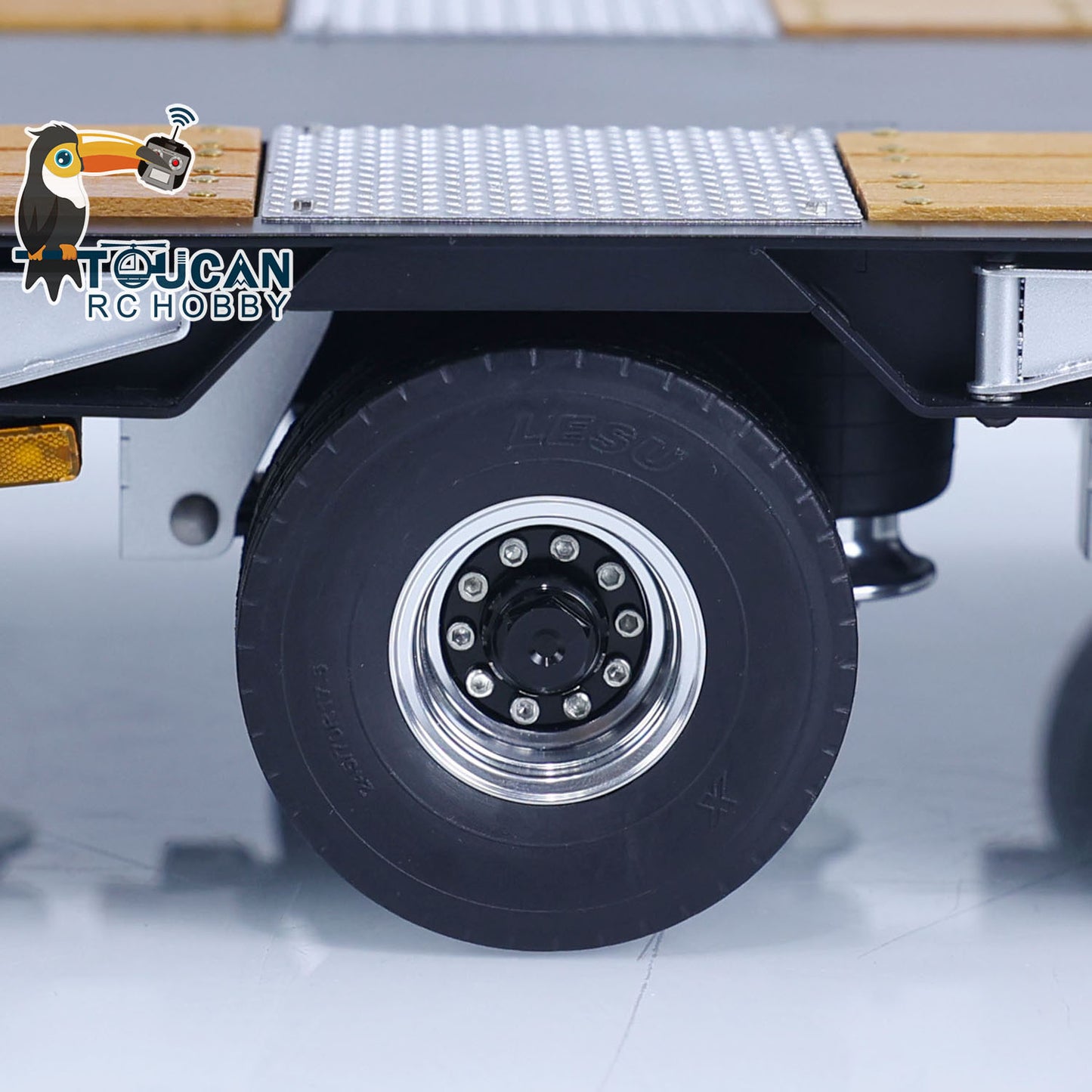 1/14 Metal LESU RC Trailer with Hydraulic System Electronic Lifting Legs