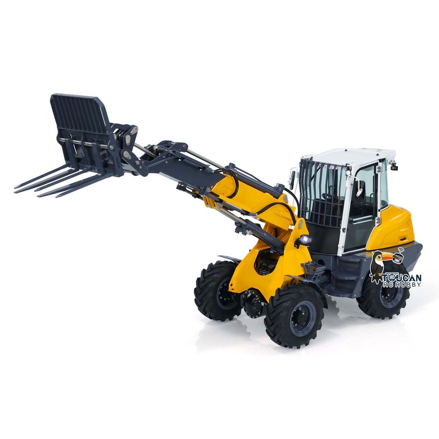 LESU RTR 1/14 Hydraulic RC Telescopic Arm Car Metal Loader AT1050 Forklift Truck