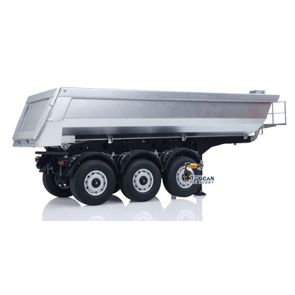 Kabolite 5801 RTR Car 1/14 Scale 4X4 RC Tractor Truck 3Axles AWD With Electric Lifting Hopper Dump Trailer Tipper Battery