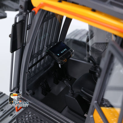 1/14 Metal RC Hydraulic Excavator EC950 Dual Pump Digger Model 8CH Valve Hydraulic Lifting Counterweight Ripper Light Sound