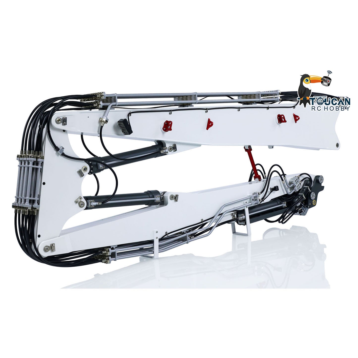 Metal Demolition Arm Rack for CUT 1/14 K970-300 RC Hydraulic Excavator Digger