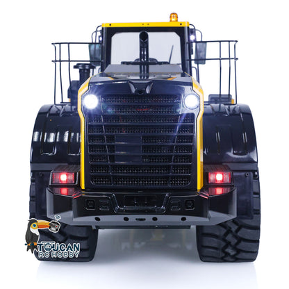 Metal 1/14 RC Hydraulic Loader WA480 Heavy Construction Machine Differential Lock Axles Quick Coupler Fork Light Sound ST8