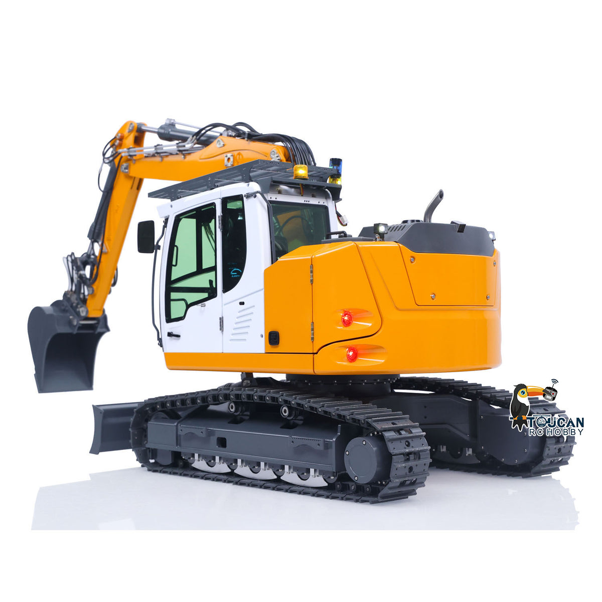 Metal 1/14 RC Hydraulic Excavator LR914 PRO MAX Remote Control Digger Construction Car 8ways Valve PL18EV LITE Radio Battery