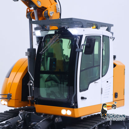 Metal 1/14 RC Hydraulic Excavator LR914 PRO MAX Remote Control Digger Construction Car 8ways Valve PL18EV LITE Radio Battery