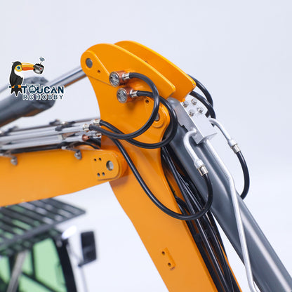 Metal 1/14 RC Hydraulic Excavator LR914 PRO MAX Remote Control Digger Construction Car 8ways Valve PL18EV LITE Radio Battery