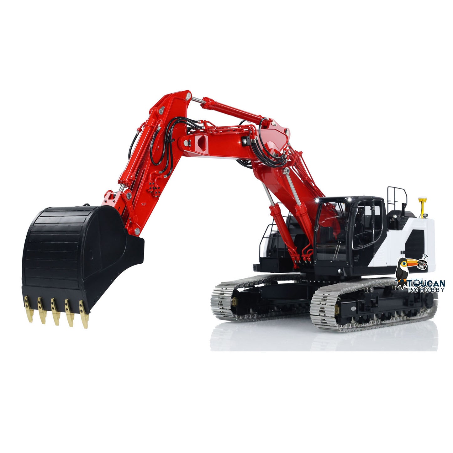 EN STOCK LESU LR945 1/14 Kits d'excavatrice hydraulique RC à 3 bras PNP RTR