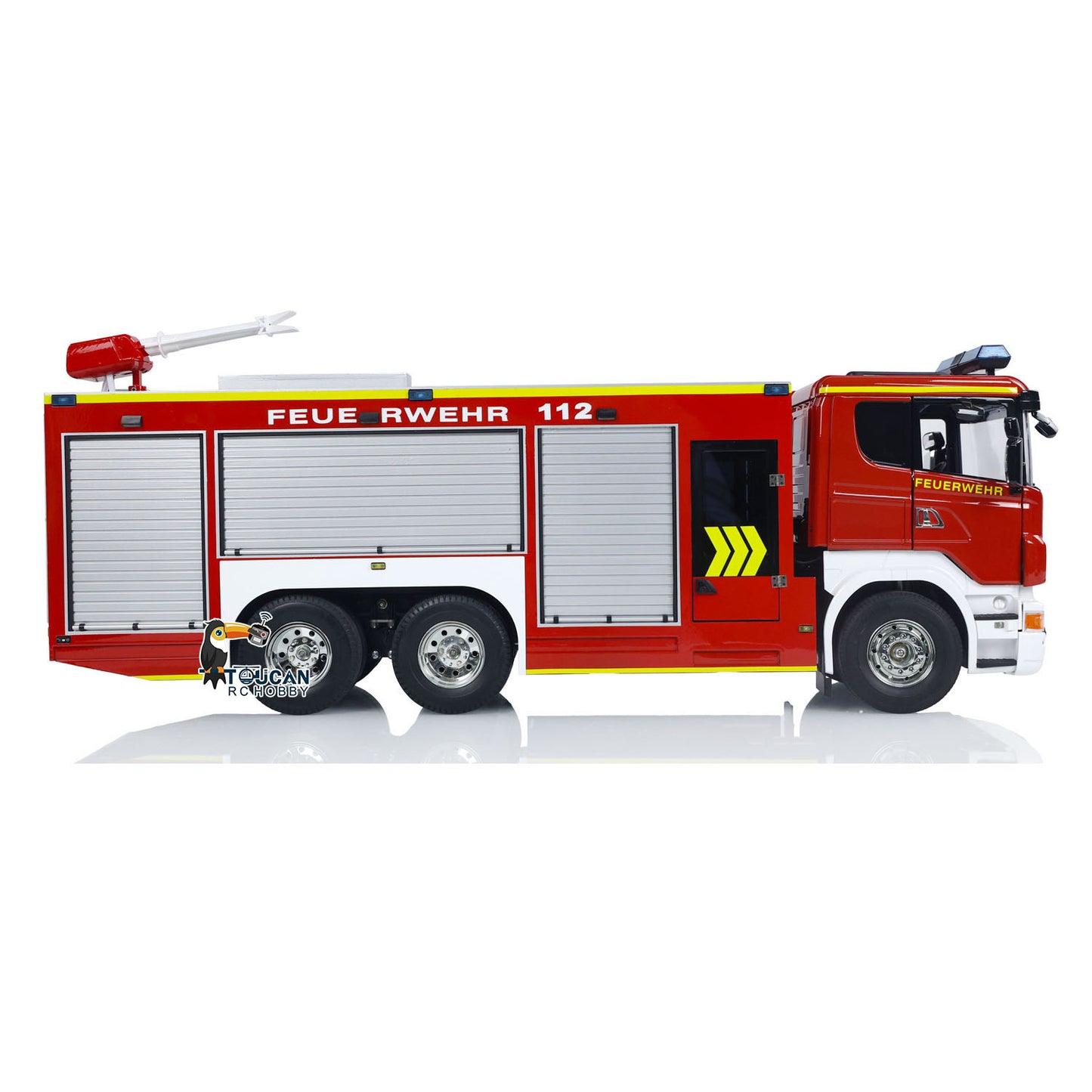 EN STOCK 1/14 6x4 RC Camion de lutte contre les incendies Véhicules de pompiers Modèle Allemagne Version Lumières Sons