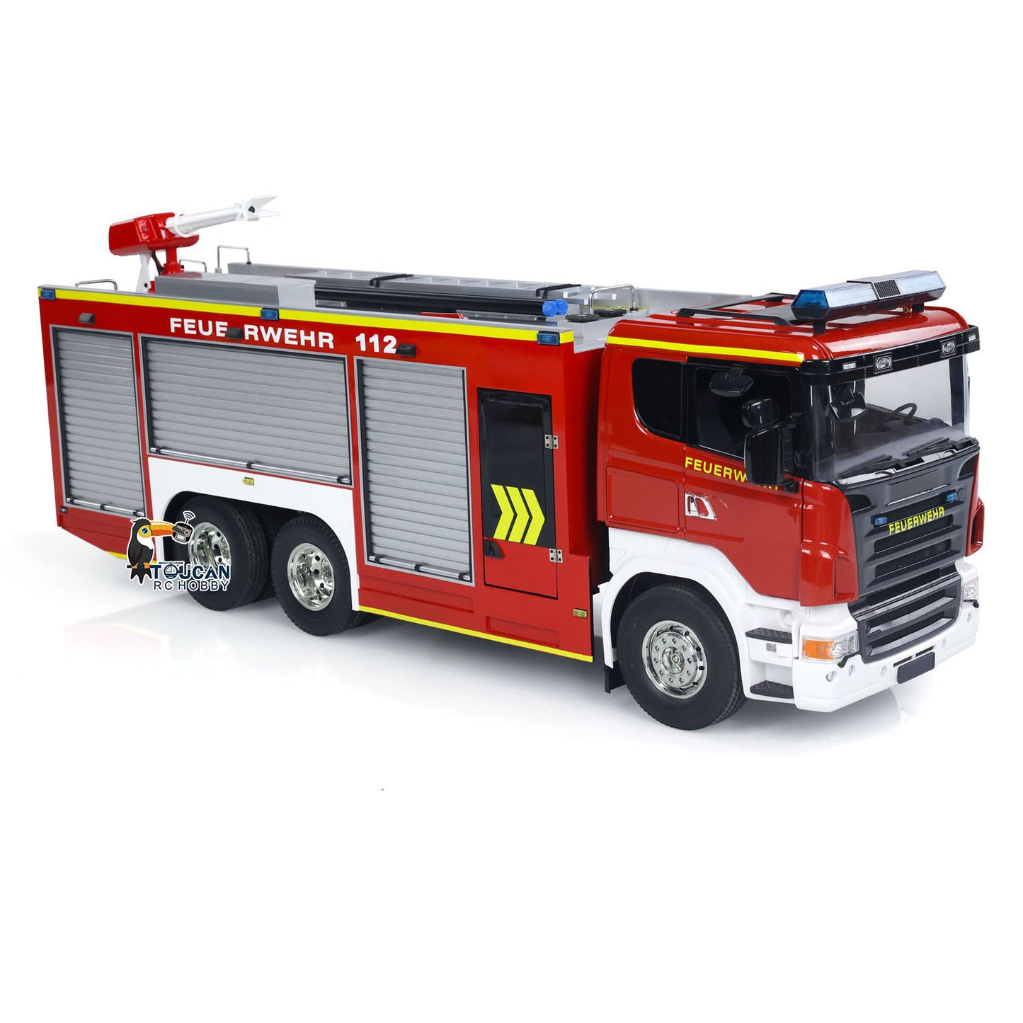 1/14 6x4 RC Fire Fighting Truck Fire Vehicles Model Germany Version Lights Sounds