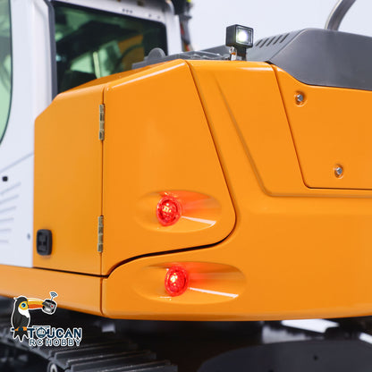 Metal 1/14 RC Hydraulic Excavator LR914 PRO MAX Remote Control Digger Construction Car 8ways Valve PL18EV LITE Radio Battery