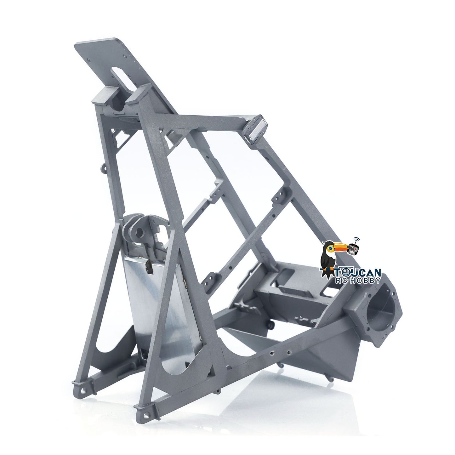 Metal LESU AOUE 225A 1/14 Remote Control Hydraulic Log Loader RC Sugarcane Loader Grabber Pump 4CH Valve Wheeled Model Car