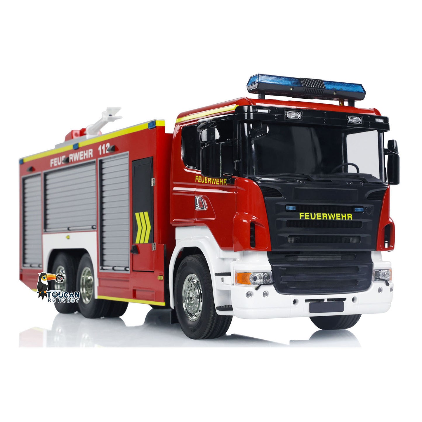 1/14 6x4 RC Fire Fighting Truck Fire Vehicles Model Germany Version Lights Sounds