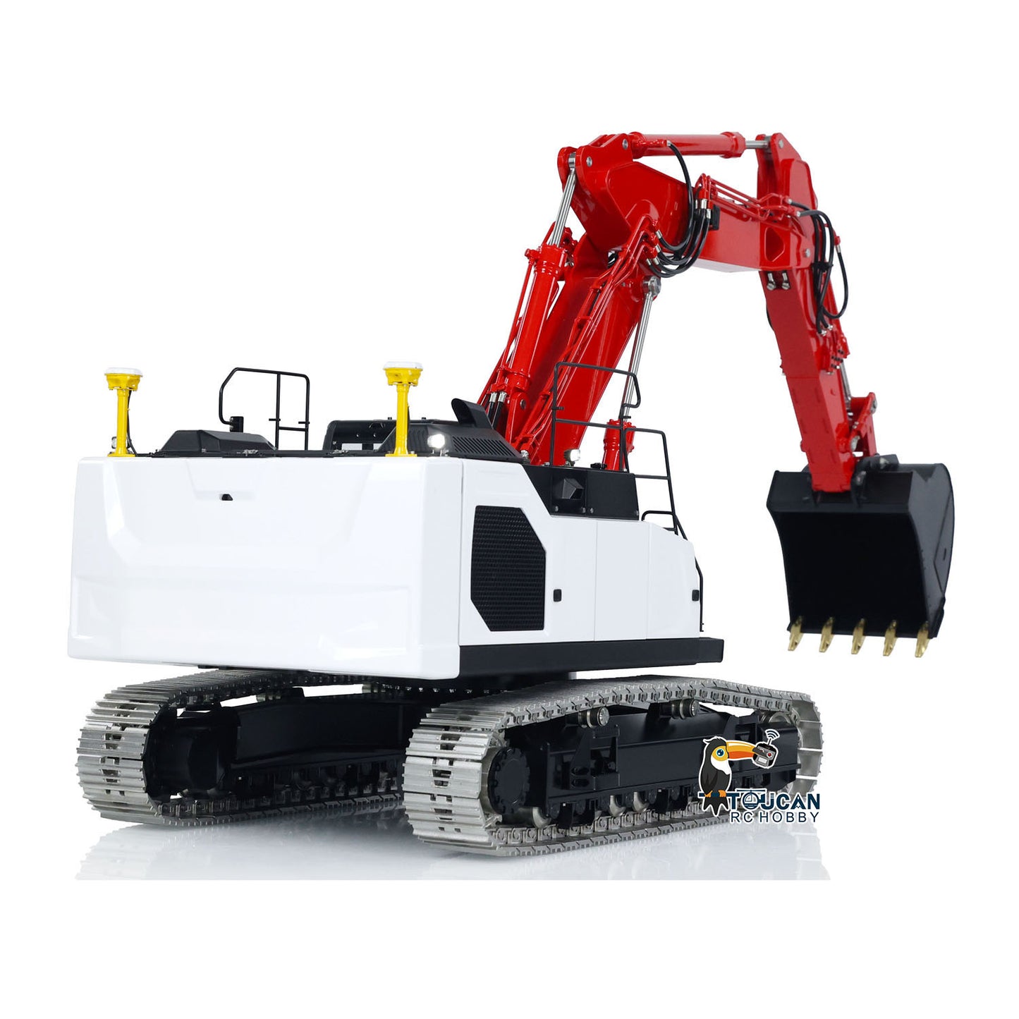 EN STOCK LESU LR945 1/14 Kits d'excavatrice hydraulique RC à 3 bras PNP RTR