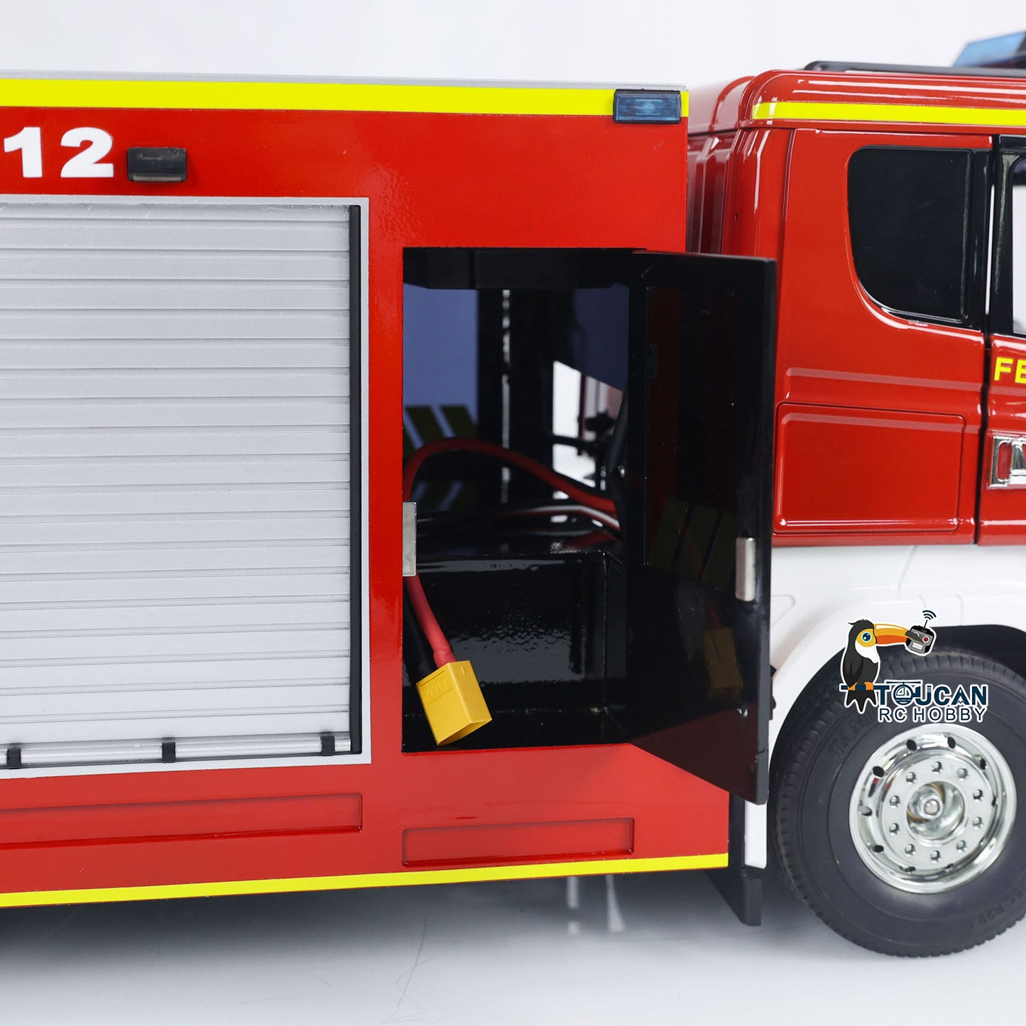 EN STOCK 1/14 6x4 RC Camion de lutte contre les incendies Véhicules de pompiers Modèle Allemagne Version Lumières Sons