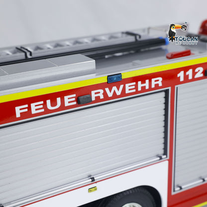 1/14 6x4 RC Fire Fighting Truck Fire Vehicles Model Germany Version Lights Sounds