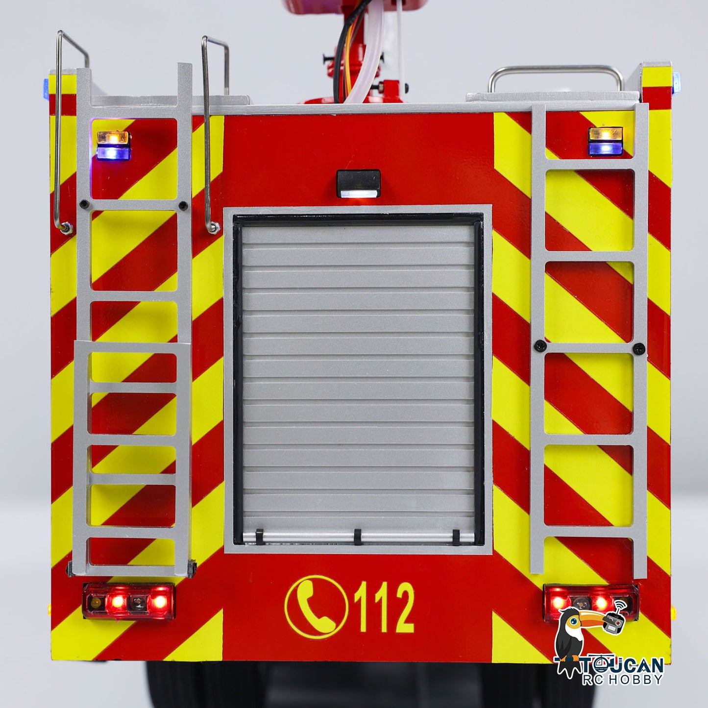 6x4 1/14 RC Feuerwehrfahrzeuge Metallchassis Fernbedienung Feuerwehrauto Modell