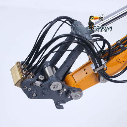 Metal 1/14 RC Hydraulic Excavator LR914 PRO MAX Remote Control Digger Construction Car 8ways Valve PL18EV LITE Radio Battery