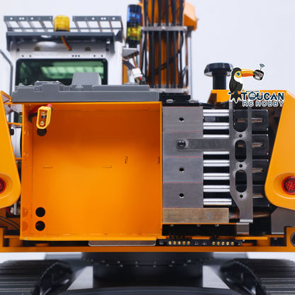 Metal 1/14 RC Hydraulic Excavator LR914 PRO MAX Remote Control Digger Construction Car 8ways Valve PL18EV LITE Radio Battery