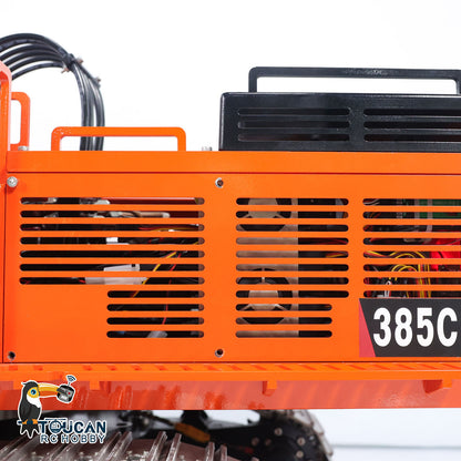 TOUCAN RC HOBBY 1/8 385CF Metal Hydraulic RC Excavator RTR 150KG Heavy Duty Remote Control Diggers Ready to Run Upgraded Version Models